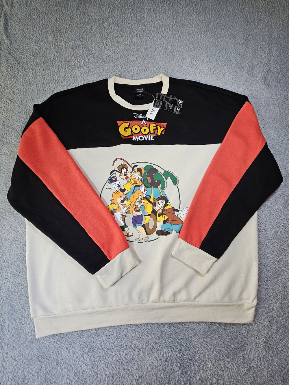 NWT Disney A Goofy Movie Color Block Crewneck Sweatshirt BoxLunch Exclusive - 3X
